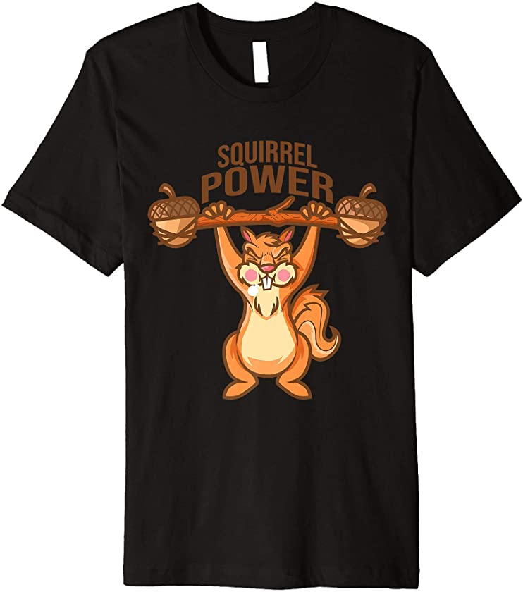 Squirrel Power Funny Rodent Animal Lover Gift Men Women Kids Premium T-Shirt