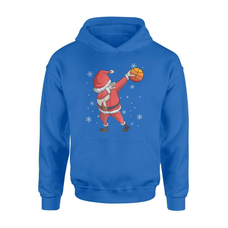 Dabbing Basketball Santa Claus Christmas Gift Hoodie