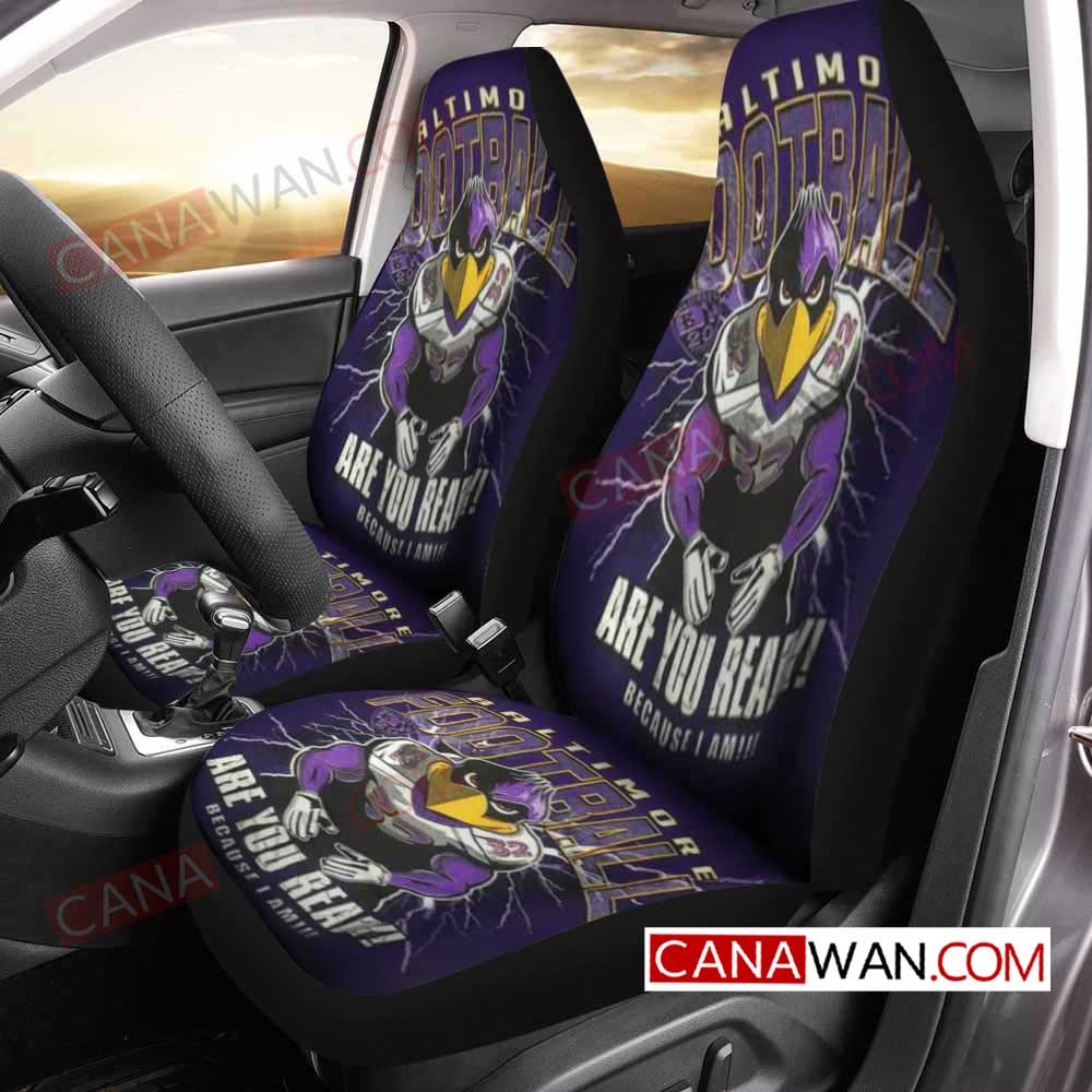 Baltimore Ravens Style128 3D Customized Personalized Car Seat Cover