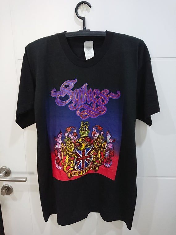 Vintage 1995 Sykes Out Of My Tree Tour Japan Shirt 21 5 John Sykes Album Out Of My Tree Hard Rock Heavy Metal Shirt