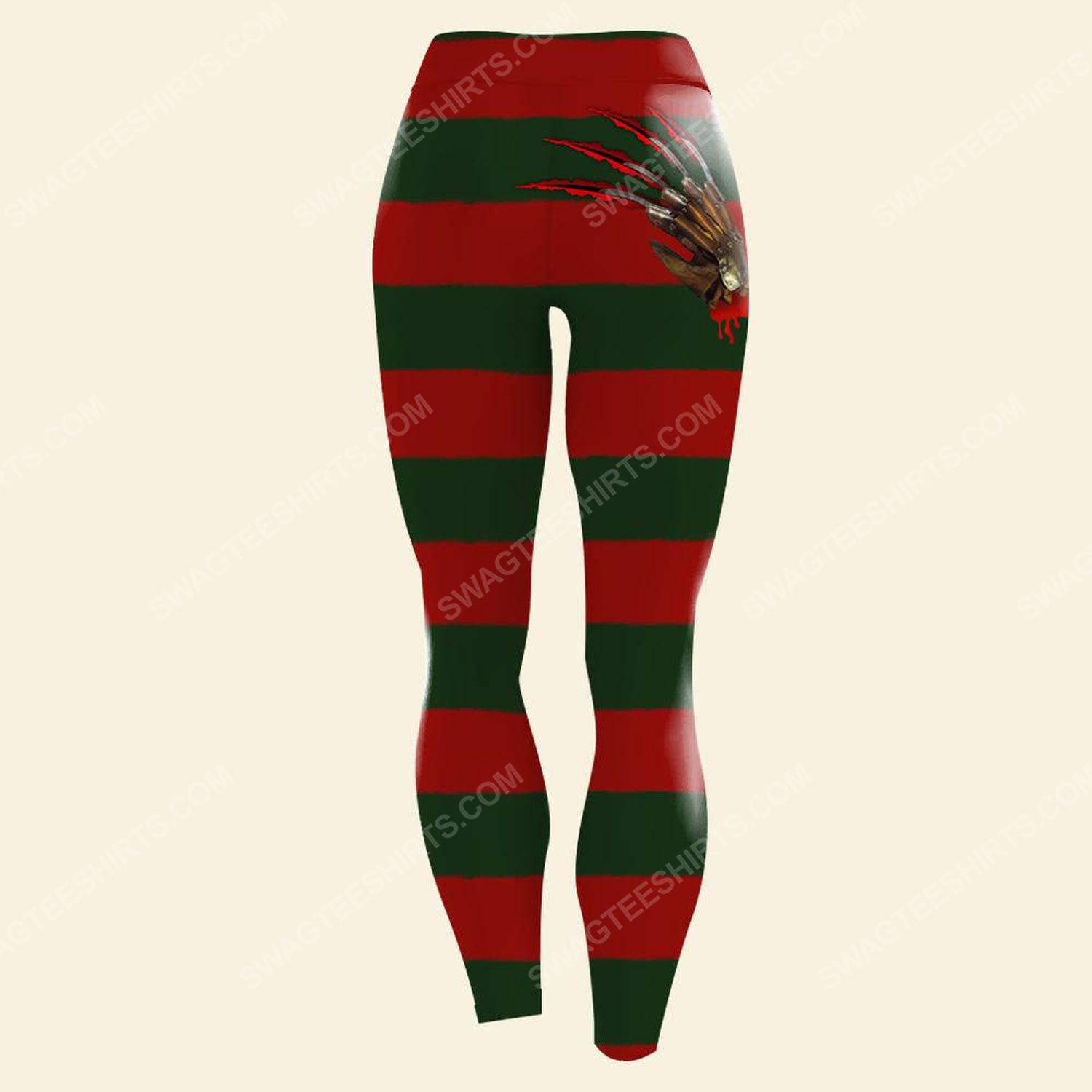 [Special Edition] Halloween Freddy’S Nightmares Gloved Hand With Razors Leggings – Maria