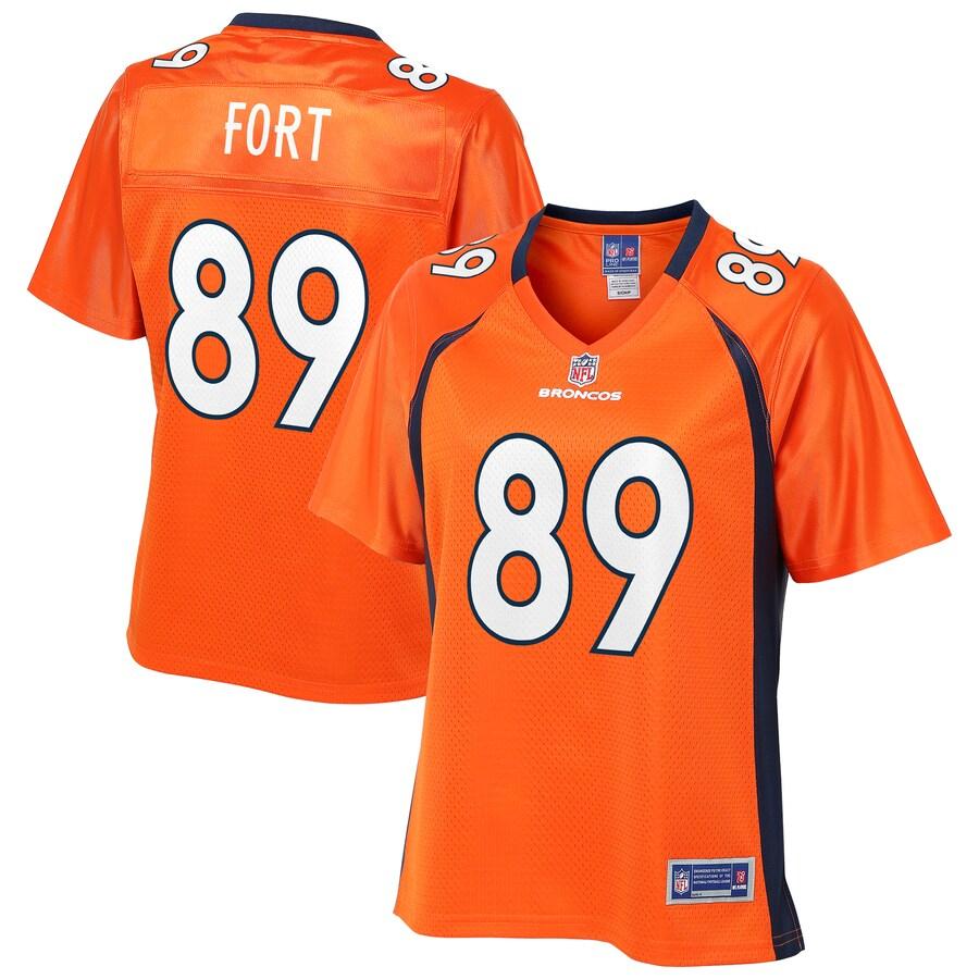 Austin Fort Denver Broncos NFL Pro Line Womens Team Player Jersey – Orange