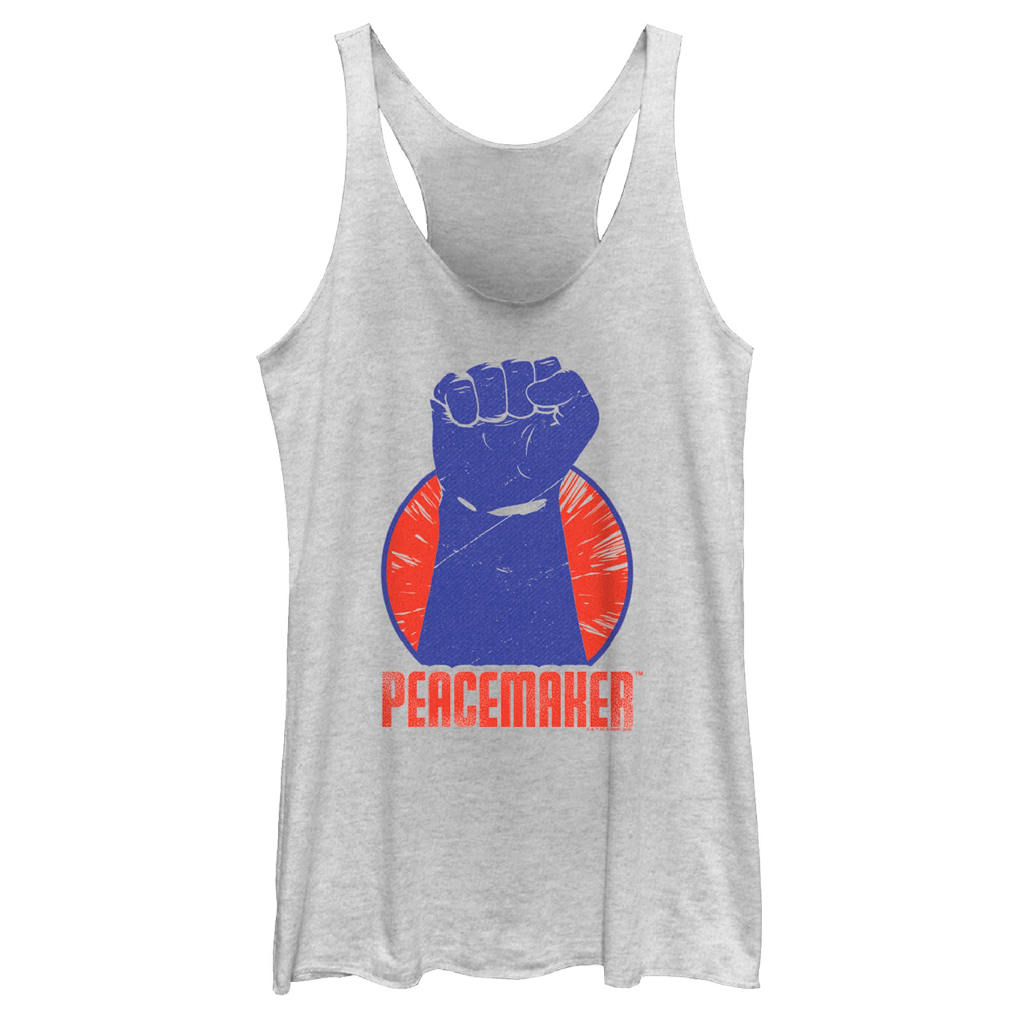 Women’S Peacemaker Red Fist Circle Racerback Tank Top