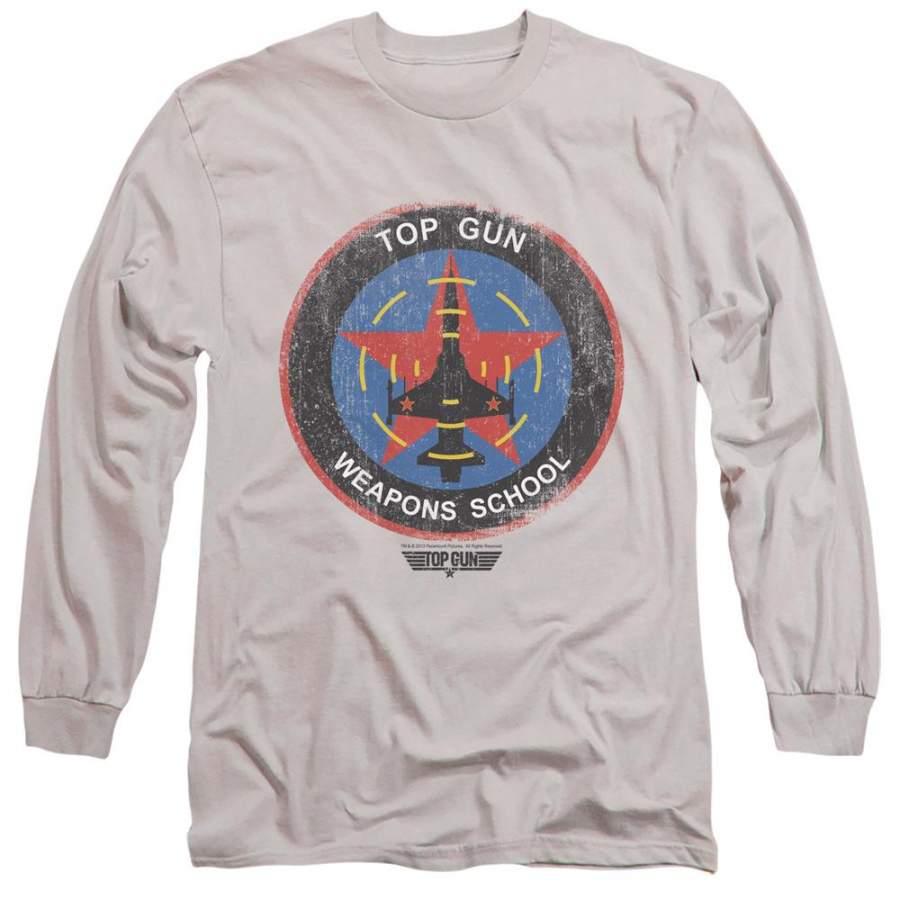 Top Gun Flight School Logo Men’s 18/1 Cotton Long-Sleeve T-Shirt