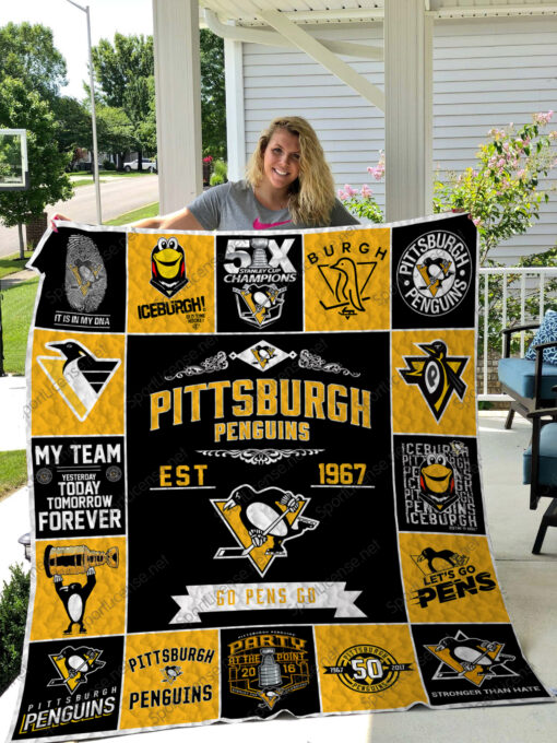 Pittsburgh Penguins Blanket Quilt V2 B93