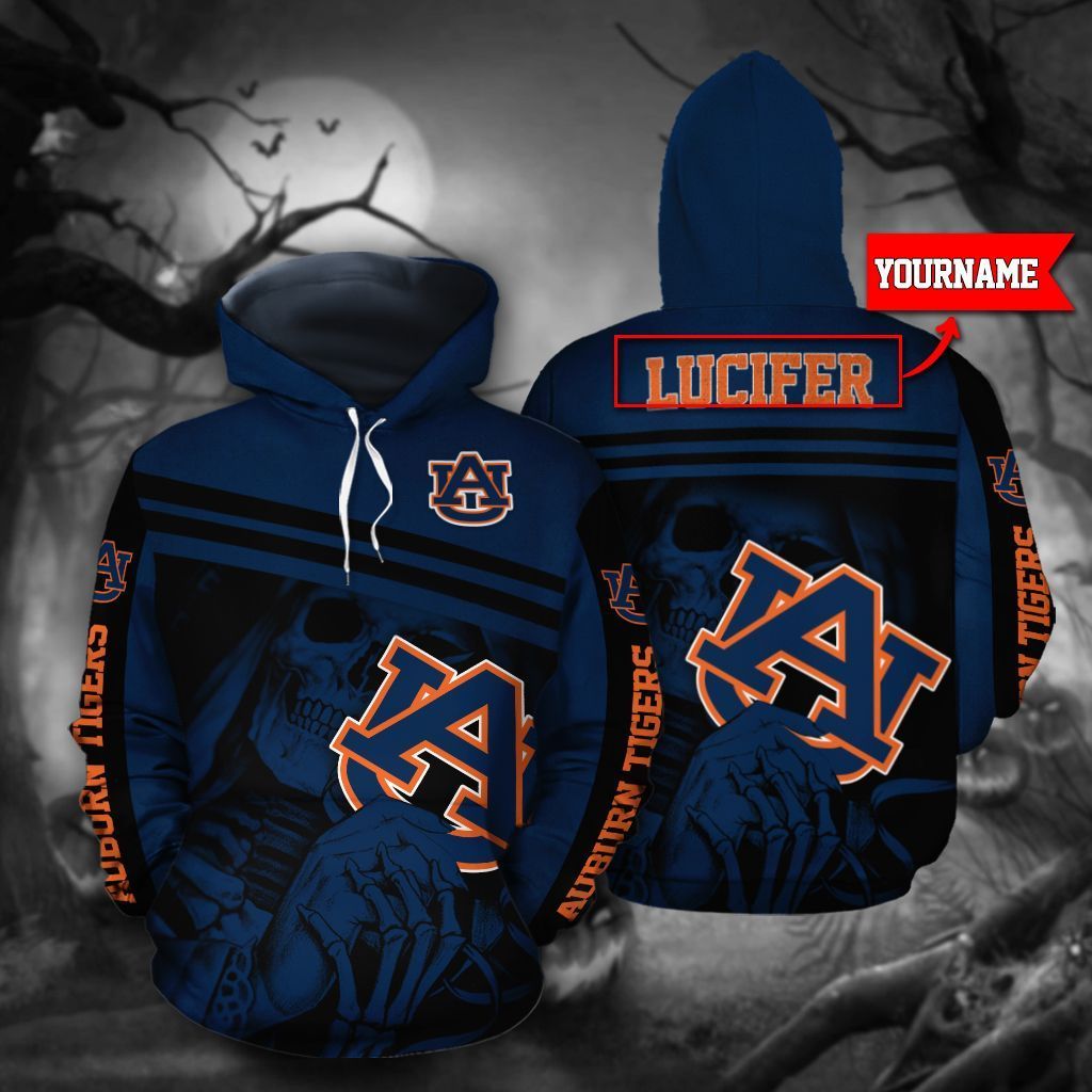 DTT HD025 Auburn Tigers  3D Hoodie