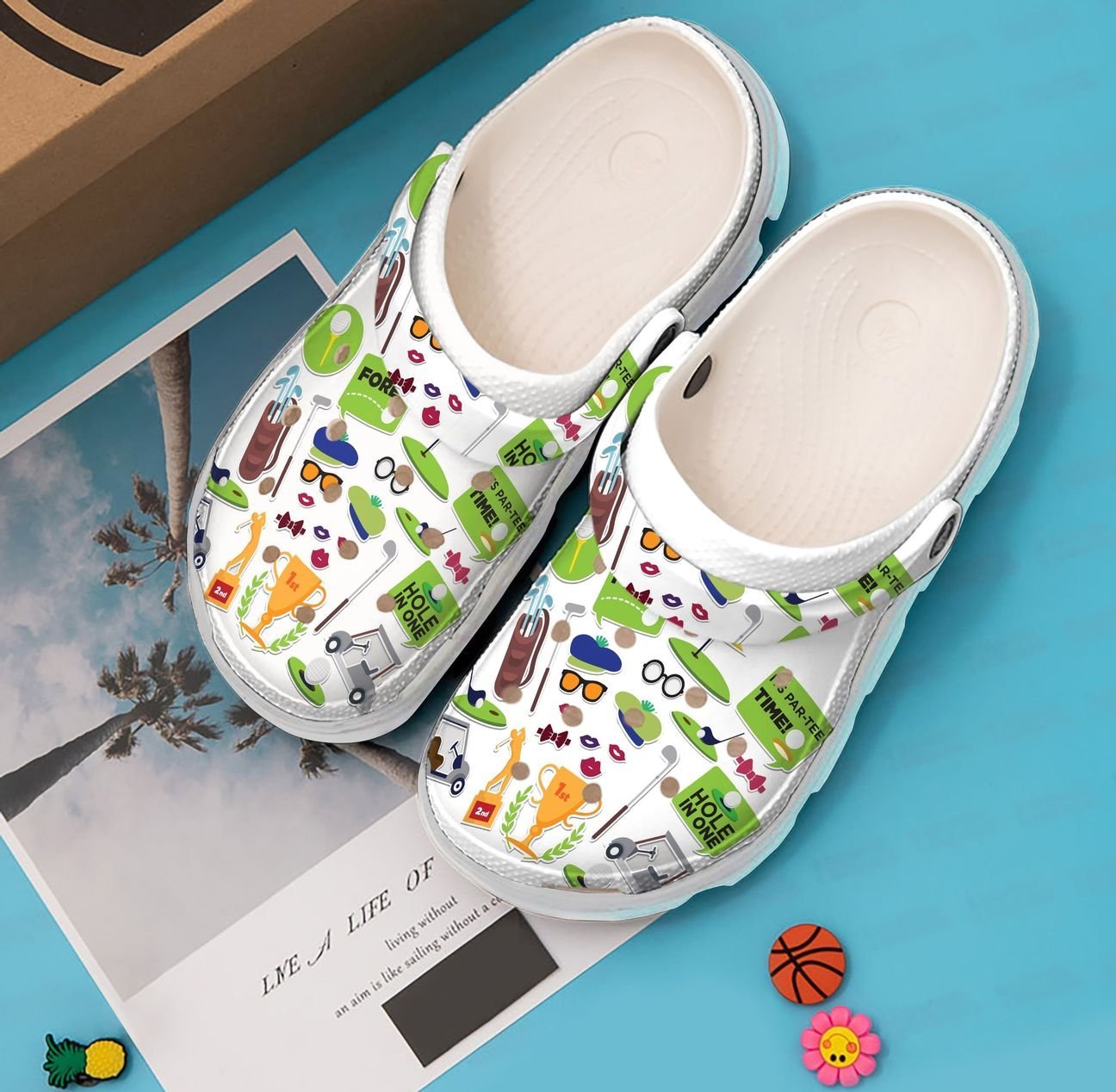 Golf Personalized Clog, Custom Name, Text, Color, Number Fashion Style For Women, Men, Kid, Print 3D I Love Playing Golf