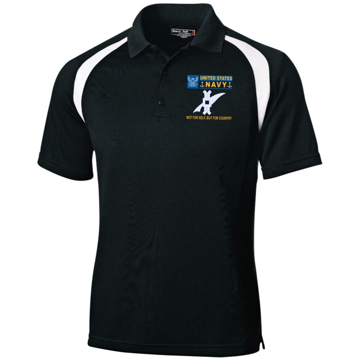 US Navy Legalman LN- Not For Self, But For Country Embroidered Sport-Tek Moisture-Wicking Tag-Free Golf Shirt