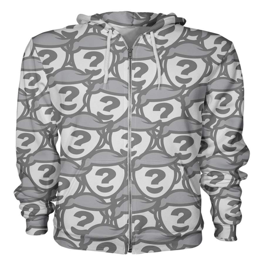 All Over Face Custom Zip Hoodie