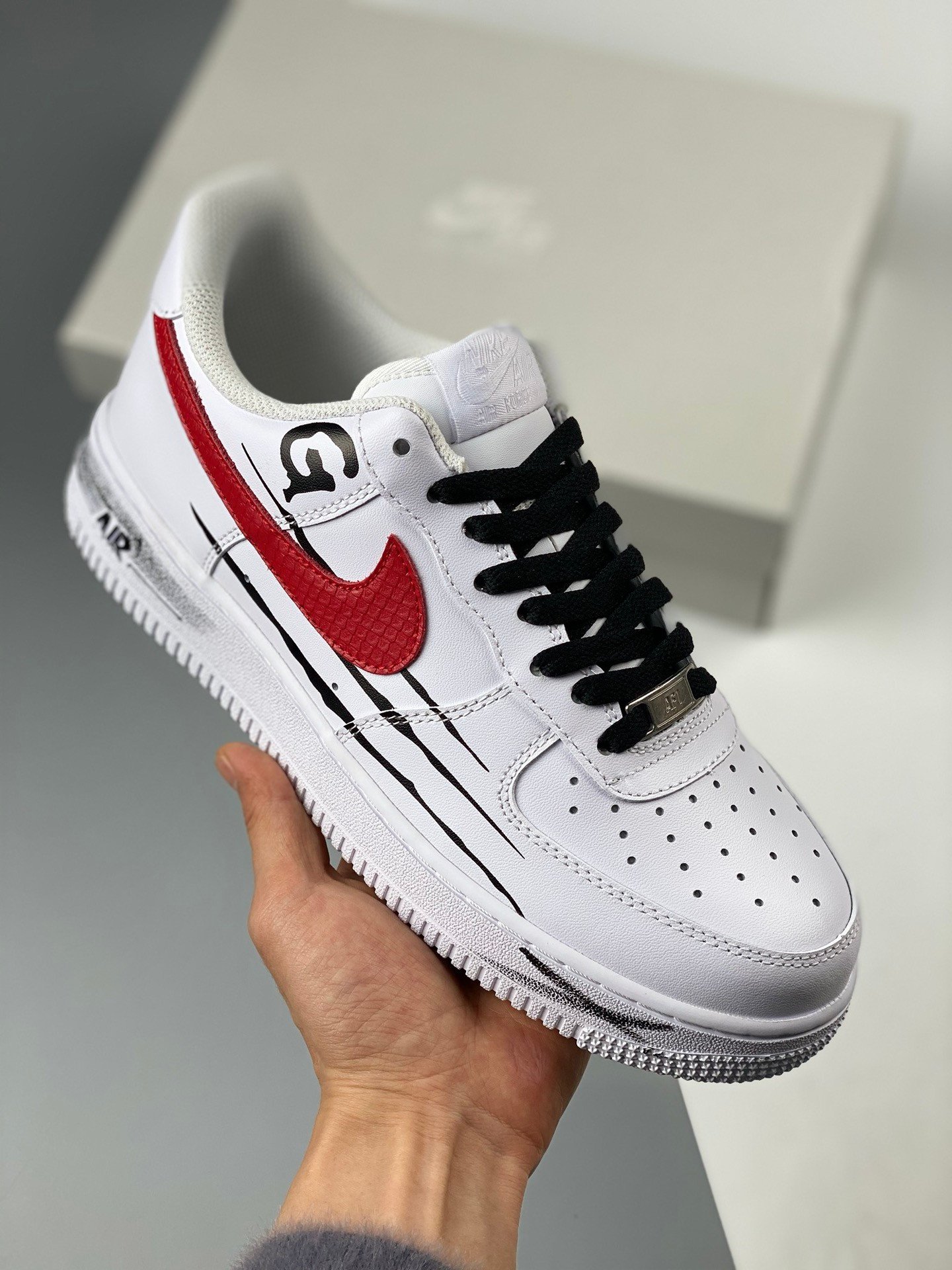 Custom Nike Air Force 1 Low KK White Red 5341007