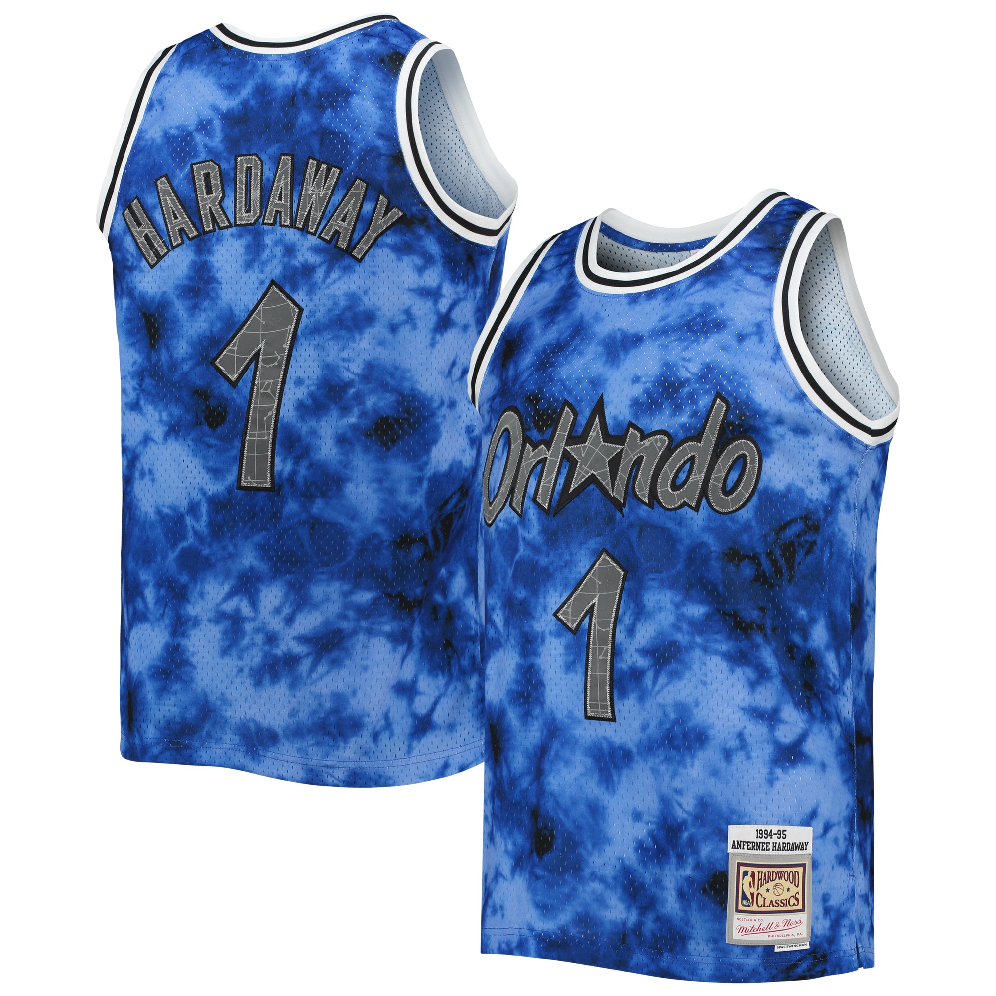 Penny Hardaway Orlando Magic Mitchell & Ness 1994/95 Galaxy Swingman Jersey – Blue