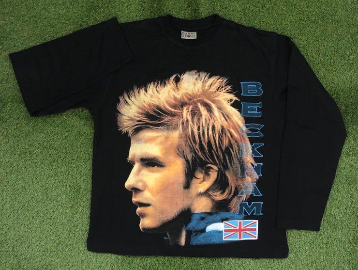 Vintage David Beckham Rap Style Graphic Shirt