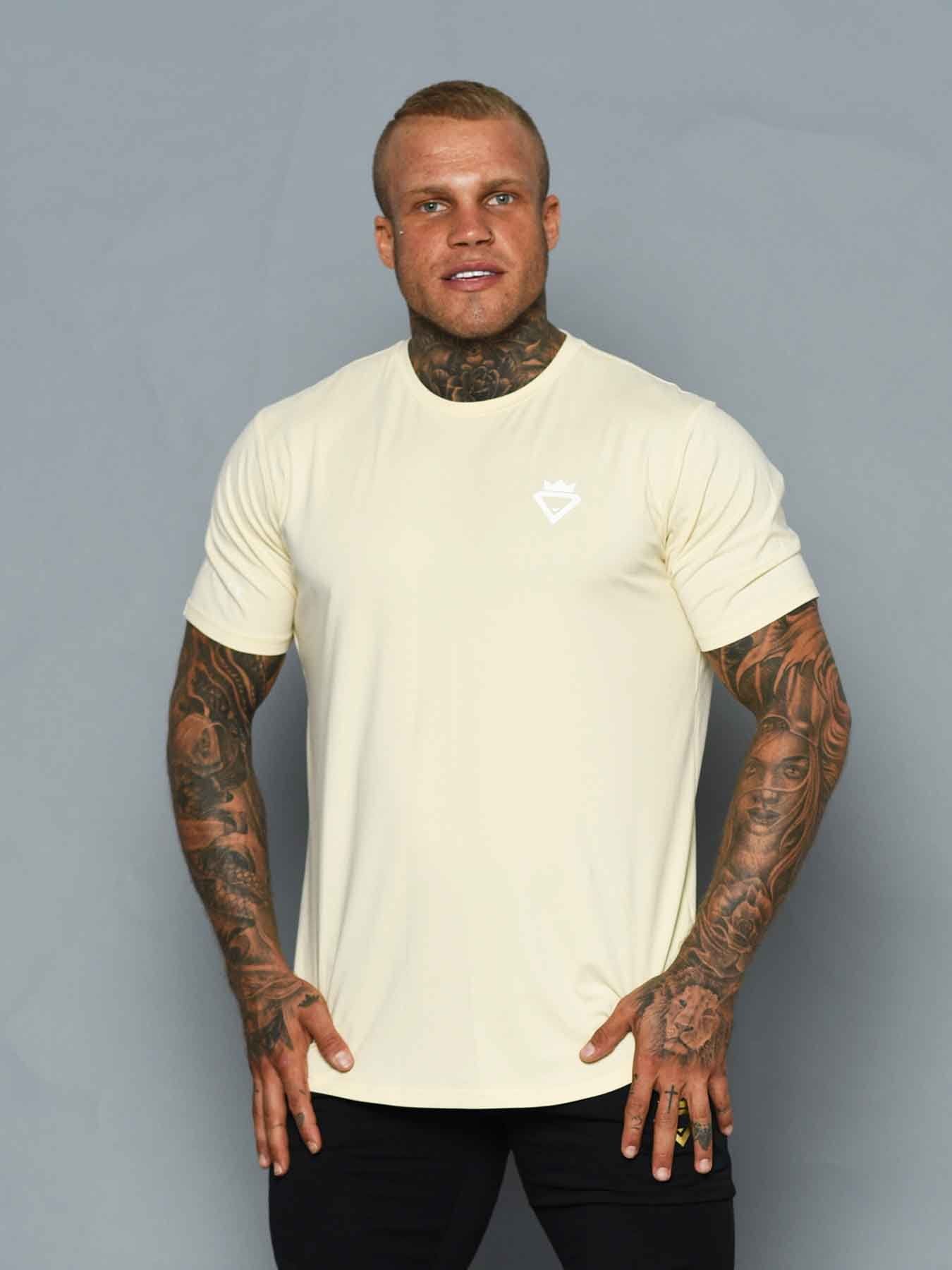 Mens Aesthetic Tshirt – Beige