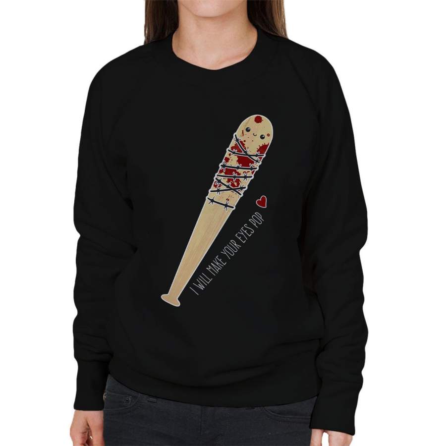 Vampire Bat Lucille Negan Walking Dead Women’s Sweatshirt