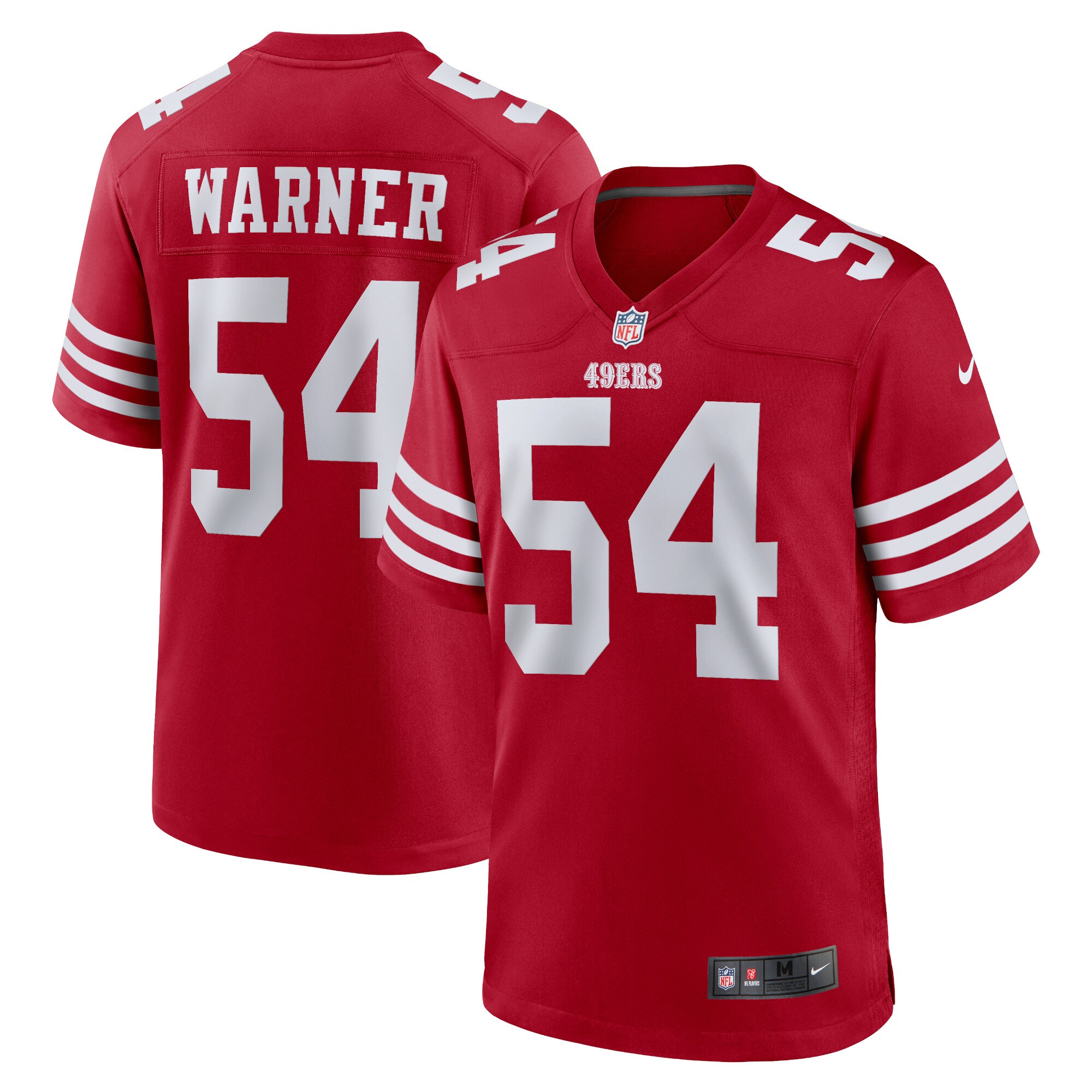 Fred Warner San Francisco 49ers Player Game Jersey – Scarlet