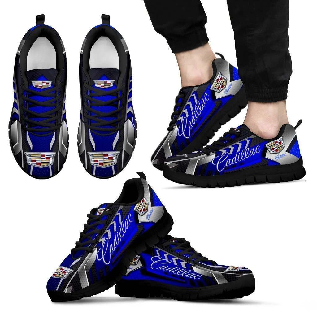 3D Printed Cadillac Sneakers For Men & Women Ver2 (Blue)