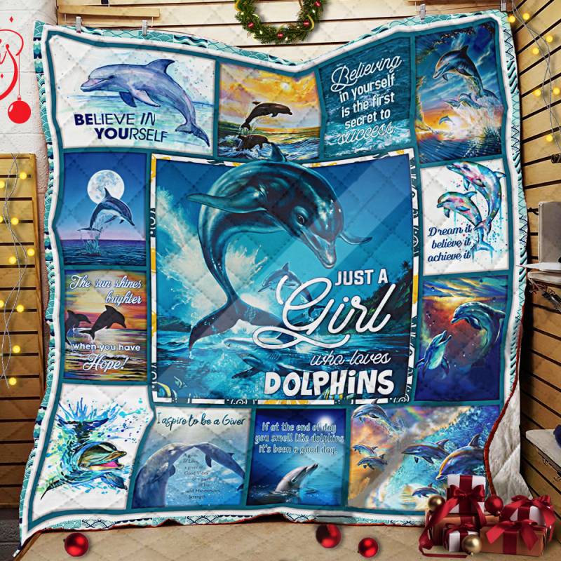 Just A Girl Who Loves Dolphins Quilt AI061202