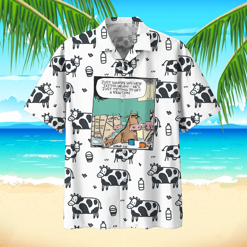 Cow Hawaii Beach Shirt 1 Ha105748