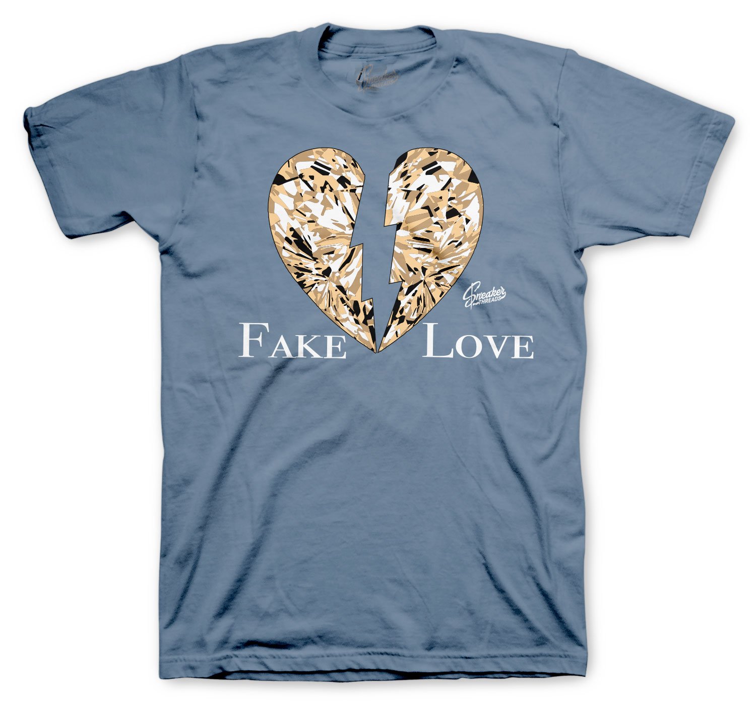 Yeezy 350 Ash Blue Fake Love Shirt