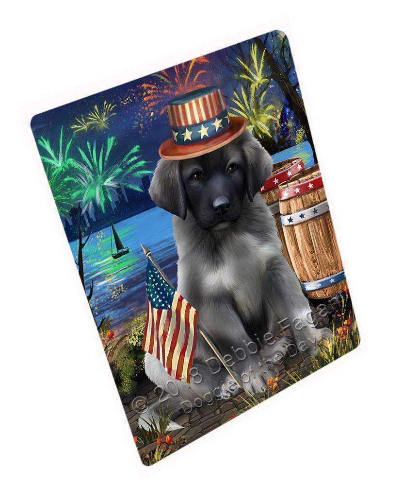 4Th Of July Independence Day Fireworks Anatolian Shepherd Dog At The Lake Blanket Blnkt75792