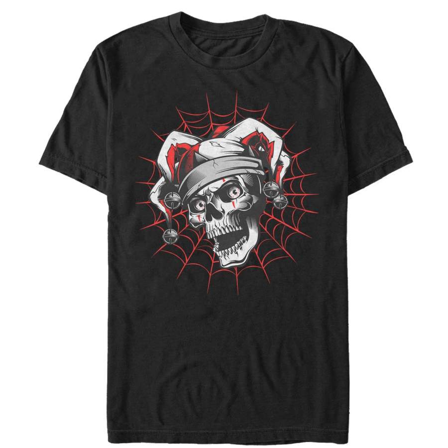 Aztlan Men’s Skull Jester  T Shirt Black