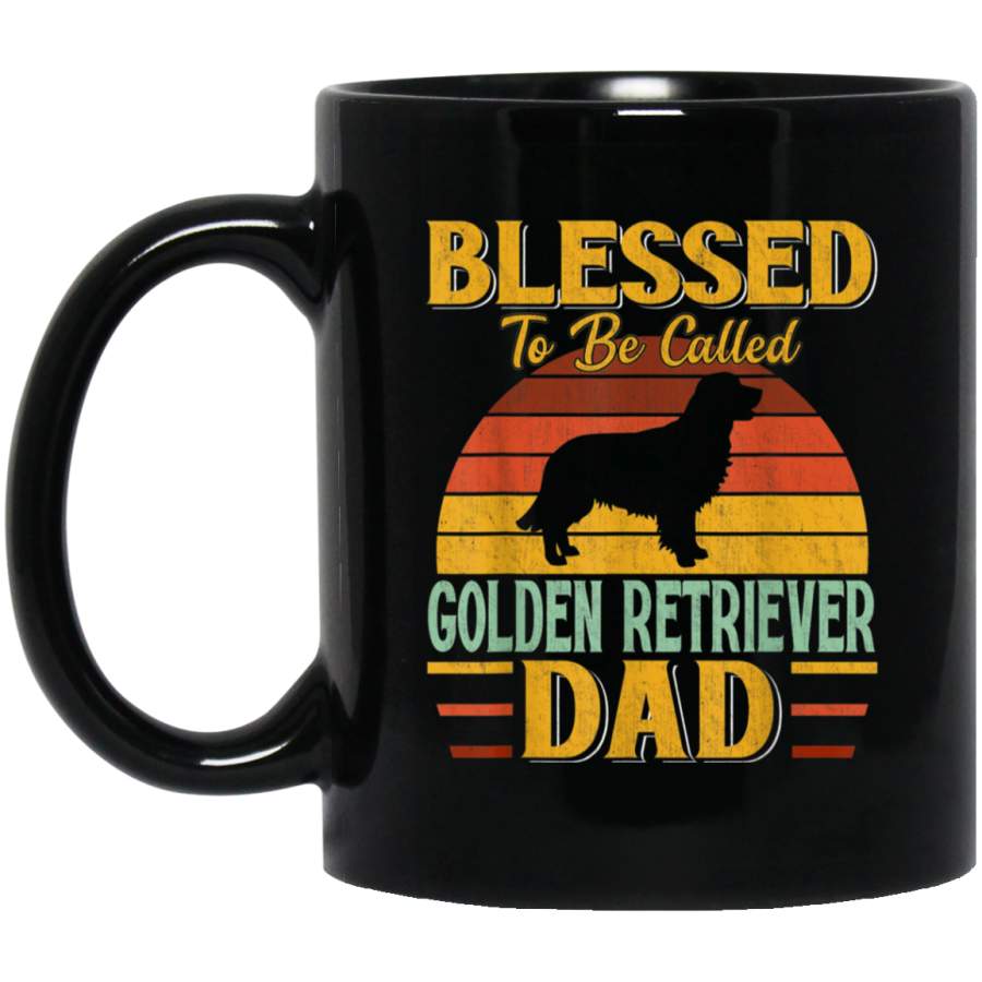 Blessed To Be Called Golden Retriever Dad Vintage Mug