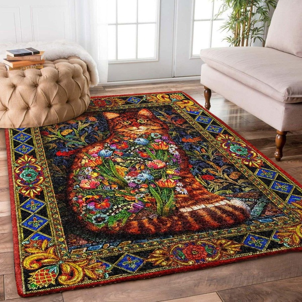 Cat And Flower BT2809022R Rug