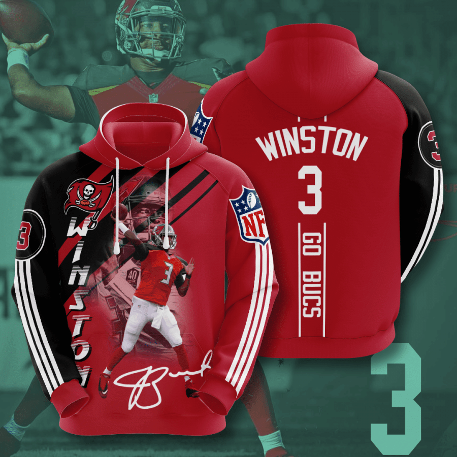 Tampa Bay Buccaneers Jameis Winston 85 Unisex 3D Hoodie Gift For Fans