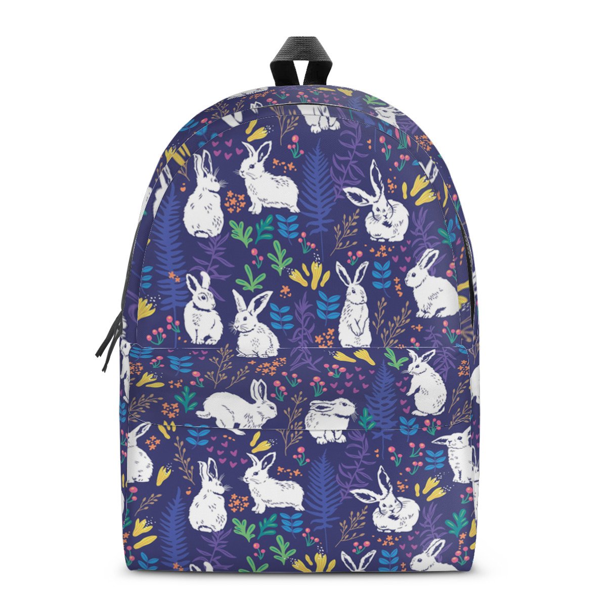 Rabbit All Over Print Cotton Backpack