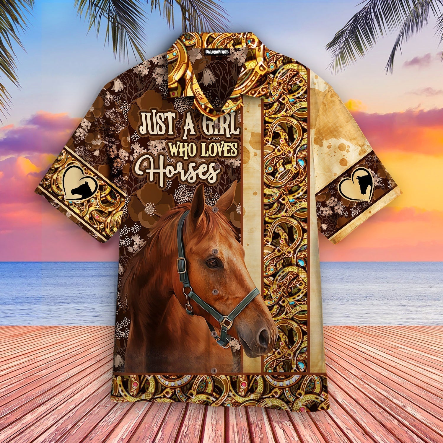 Horse Just A Girl Who Loves Aloha Hawaii Shirts For Men And Women Ha54341