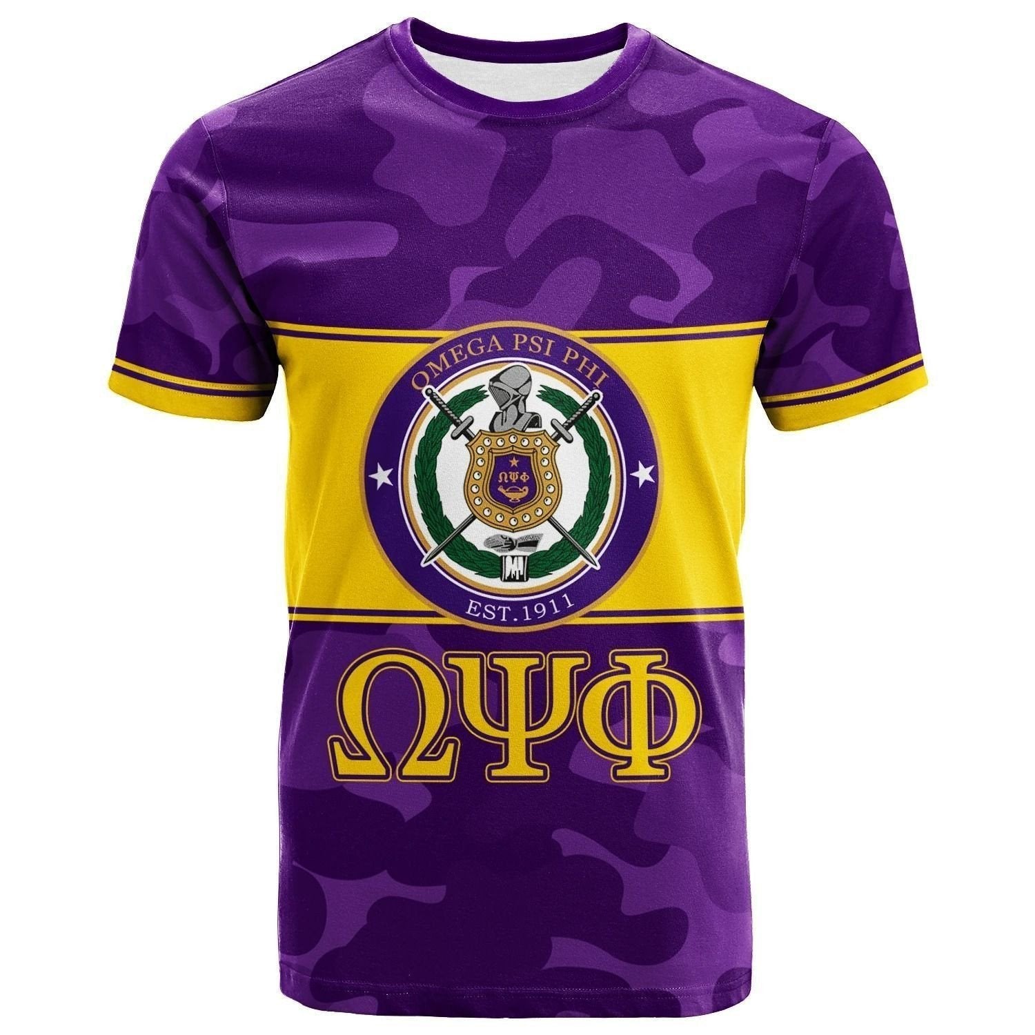 Fraternity Tshirt – Omega Psi Phi Camo Version Tshirt