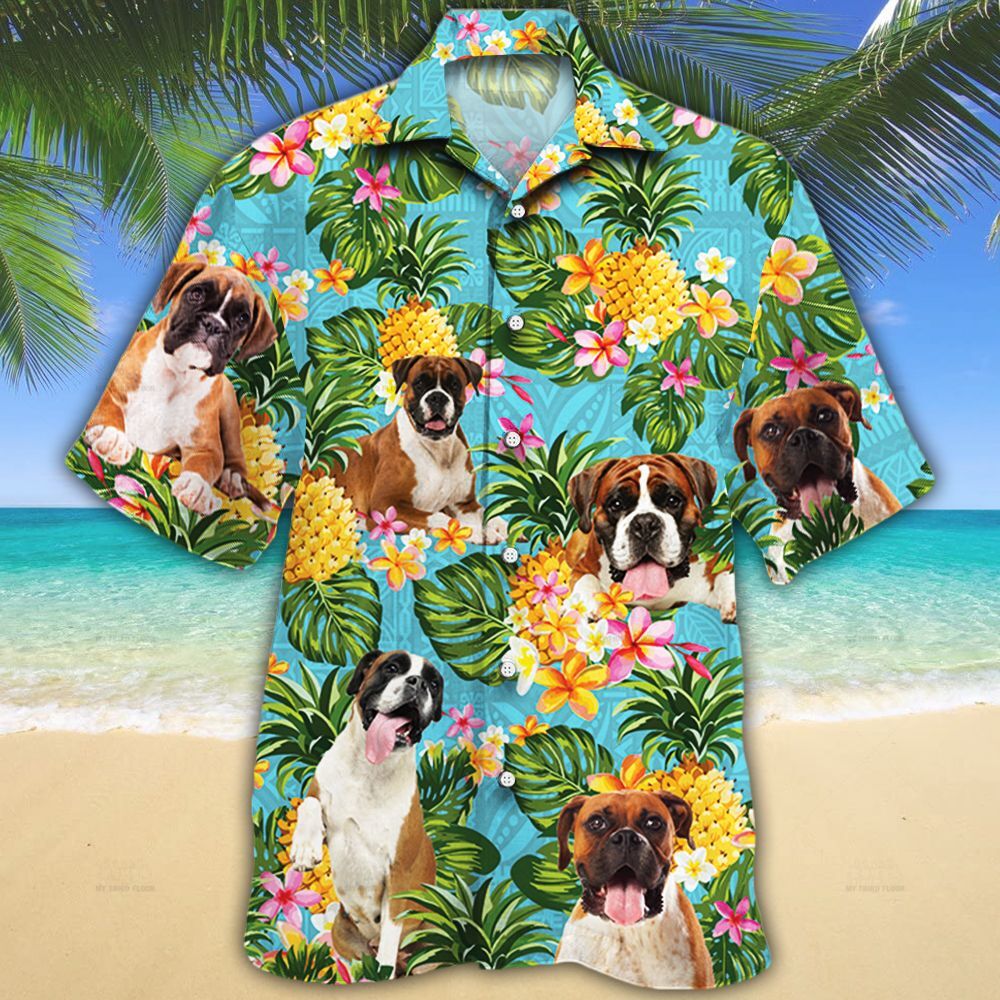 Boxer Dog Lovers Pineapple Hawaii Shirt Ha65741