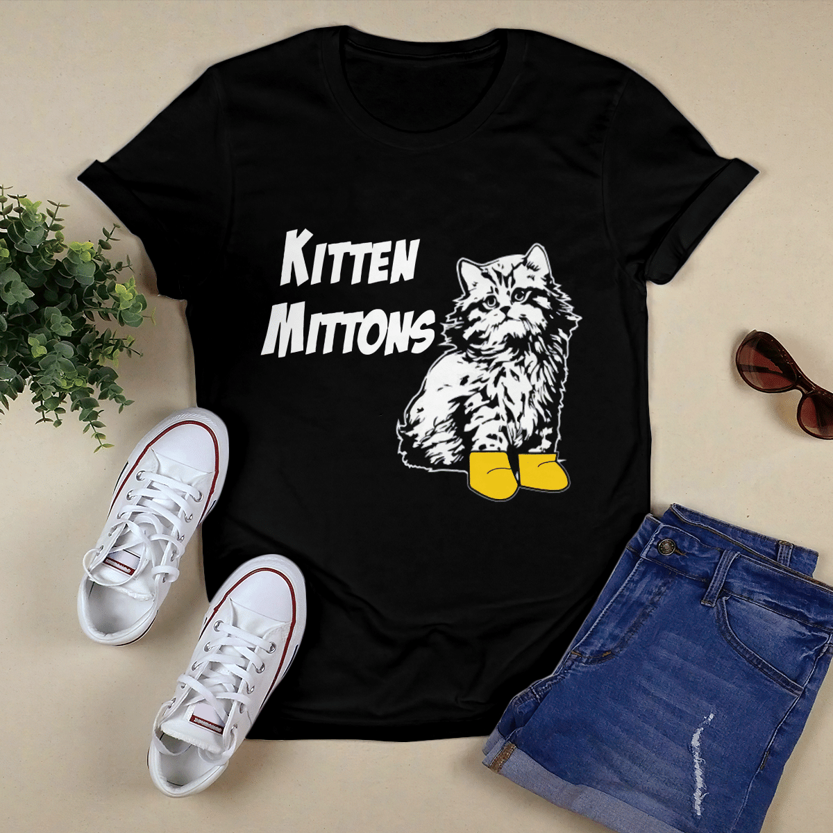 Kitten Mittons mittens funny tv show philly Philadelphia charlie mac college party vintage retro – Hoodie – Sweatshirt – apparel – 37