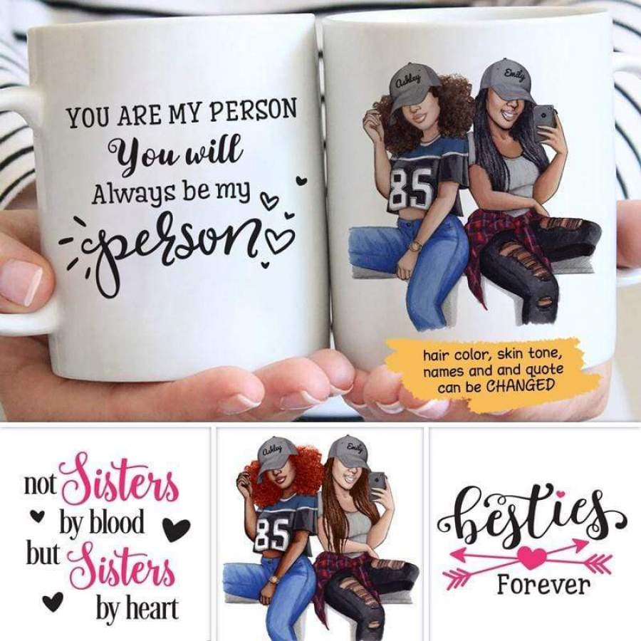 Selfie Besties Personalized Mug