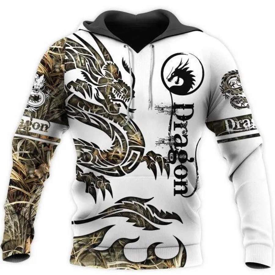 3D Tattoo and Dungeon Dragon Hoodie T Shirt For Men and Women NM050931