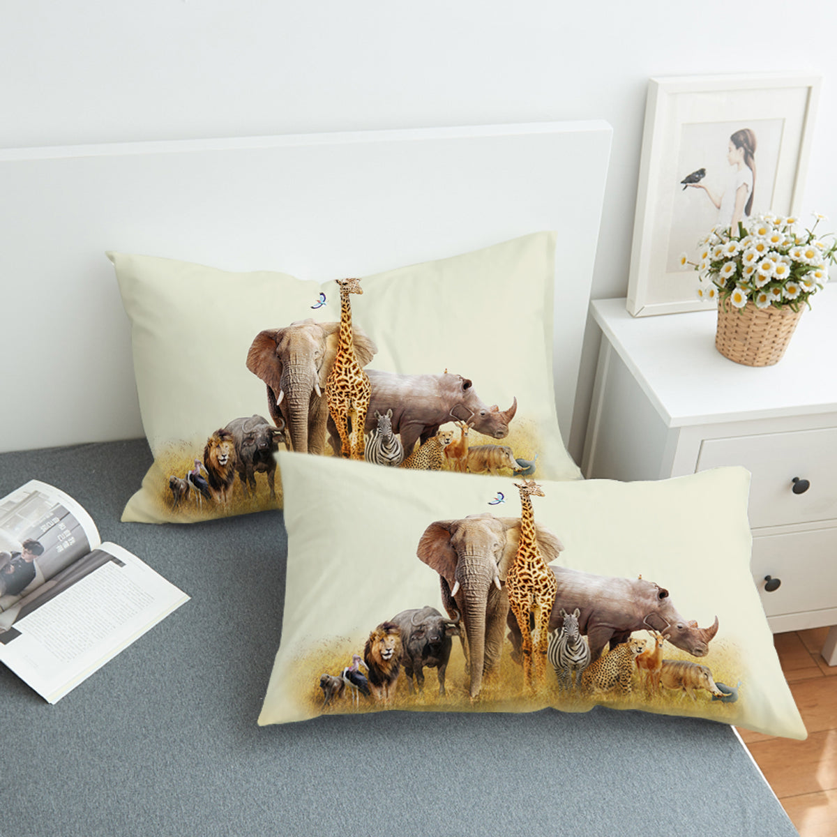 Africa Animal Swzt1296 Pillowcase