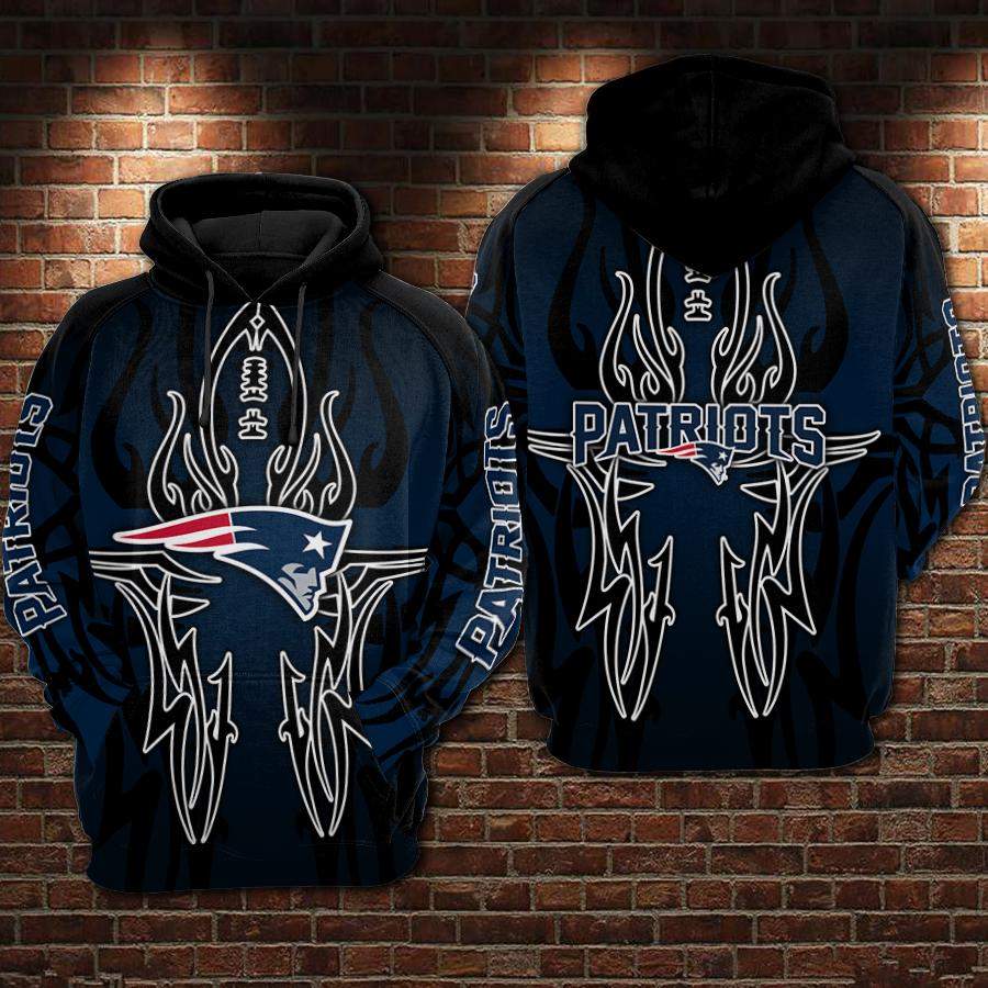 New England Patriots Hoodie 3D Style3916 All Over Printed