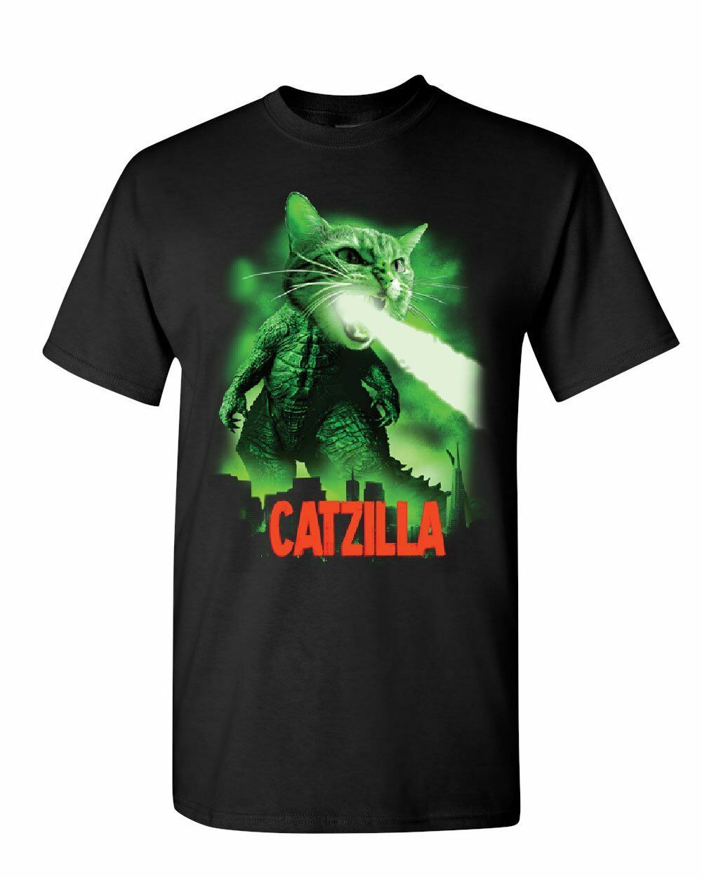 Cat Kitten Pet Atomic Breath Men’s T-Shirt