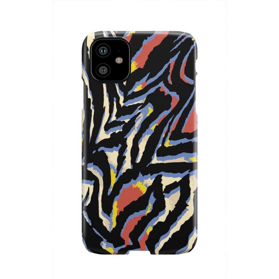 Abstract Zebra Pattern Print Phone Case