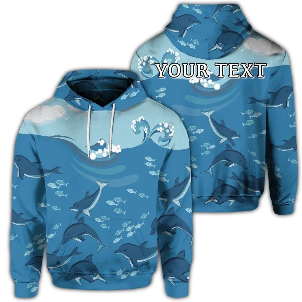 Alohawaii Hoodie – (Personalised) Hawaiian Dolphins Polynesian Hoodie – Ah – Jr