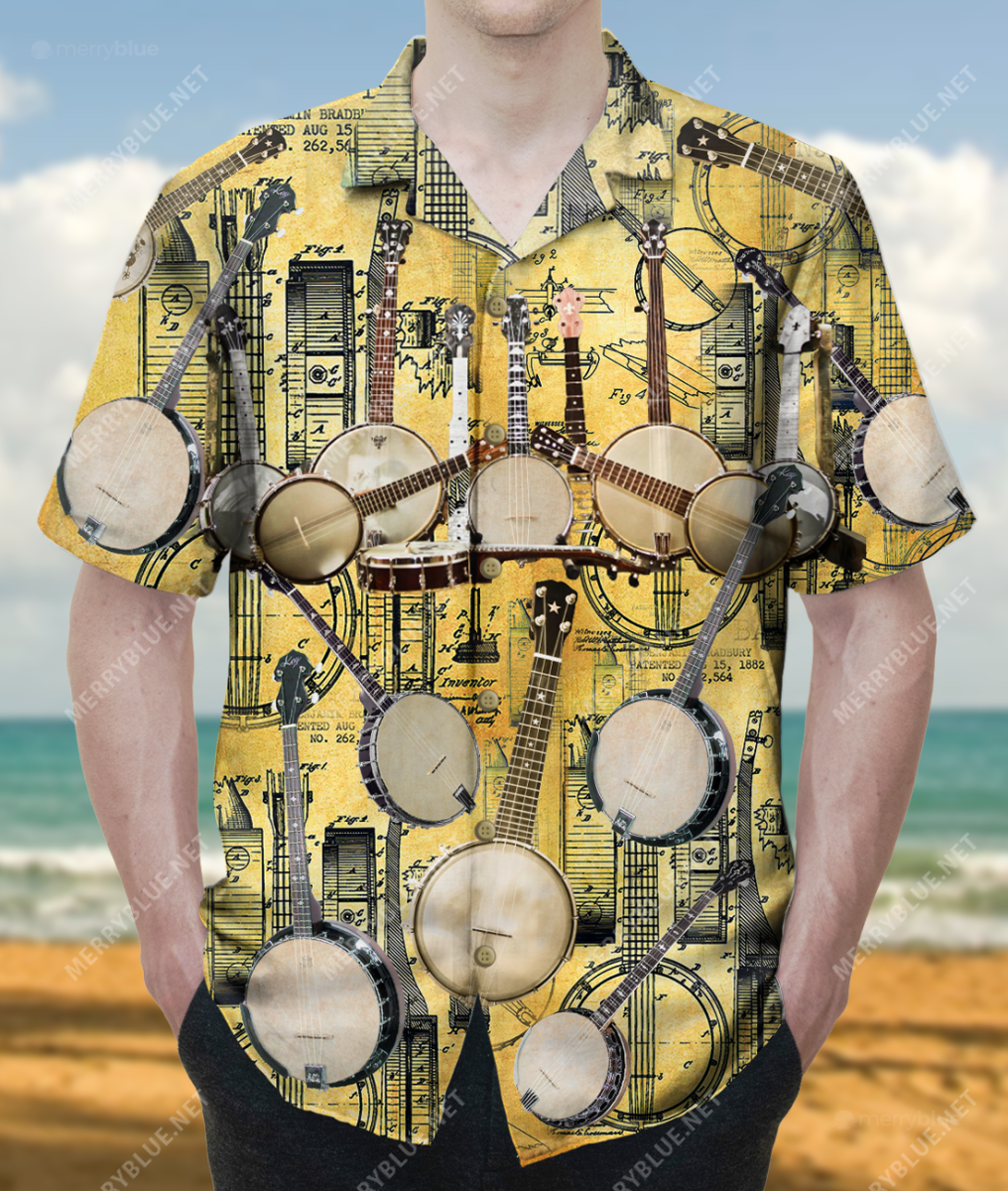 Banjo Is Such A Happy Instrument Unisex Hawaiian Shirt