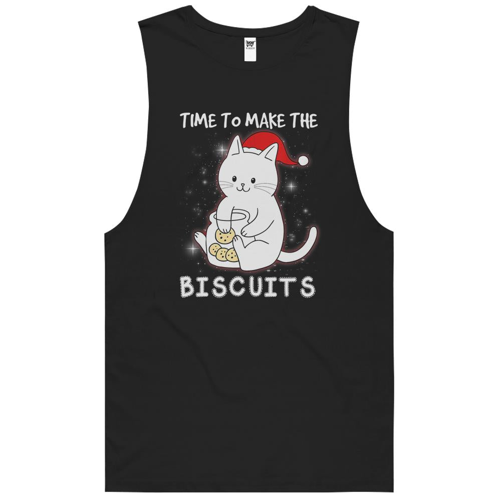 Time To Make The Biscuits Shirt Kitten Cat Kneading Dough Tank Top