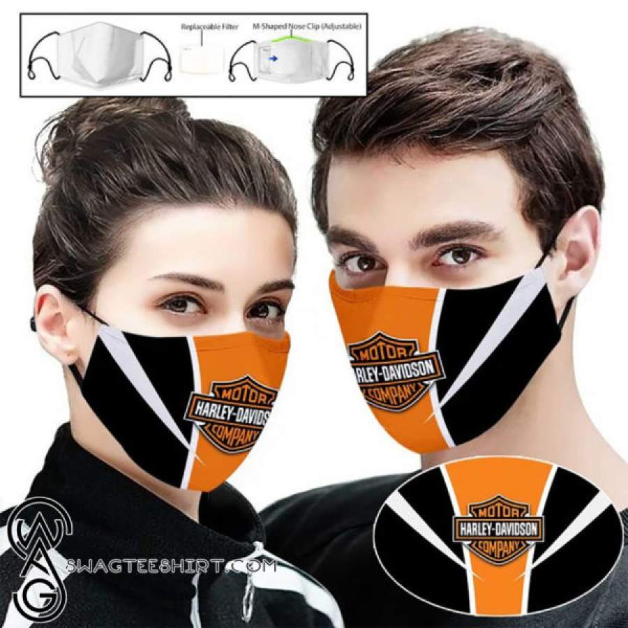 Motorcycles harley-davidson all over printed face mask