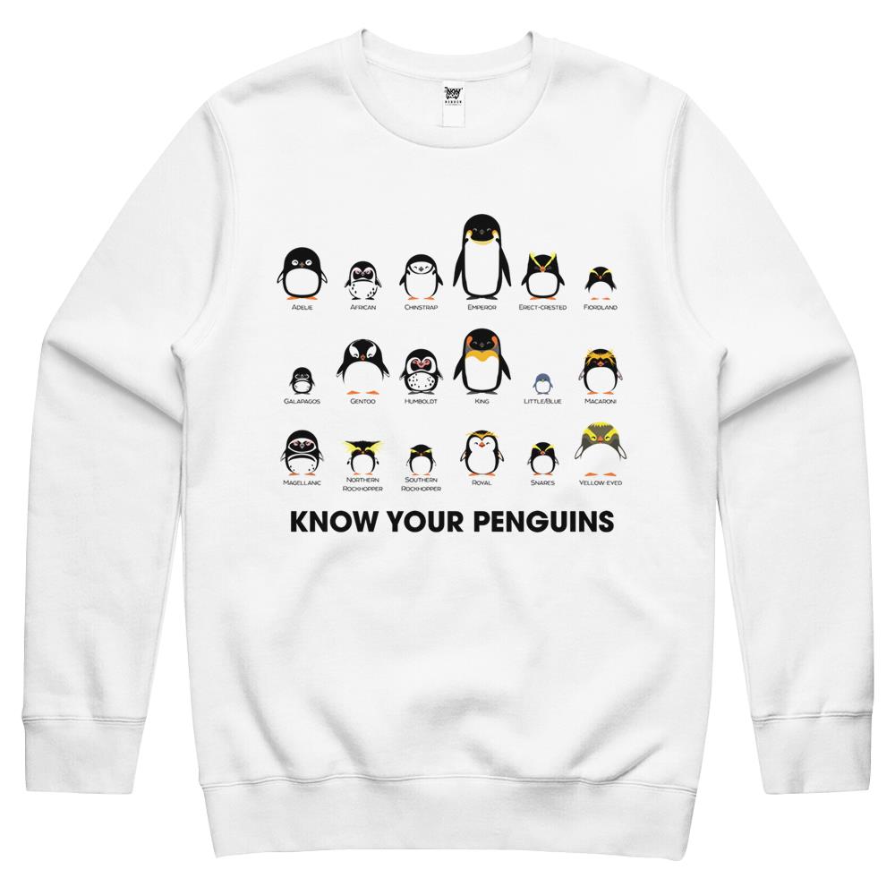 Know Your Penguins Crewneck Sweatshirt