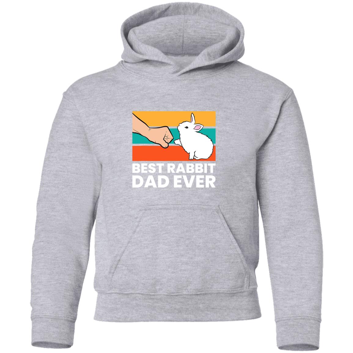 Best Rabbit Dad Ever Funny Dad Rabbit T-Shirt_395 Youth Pullover Hoodie