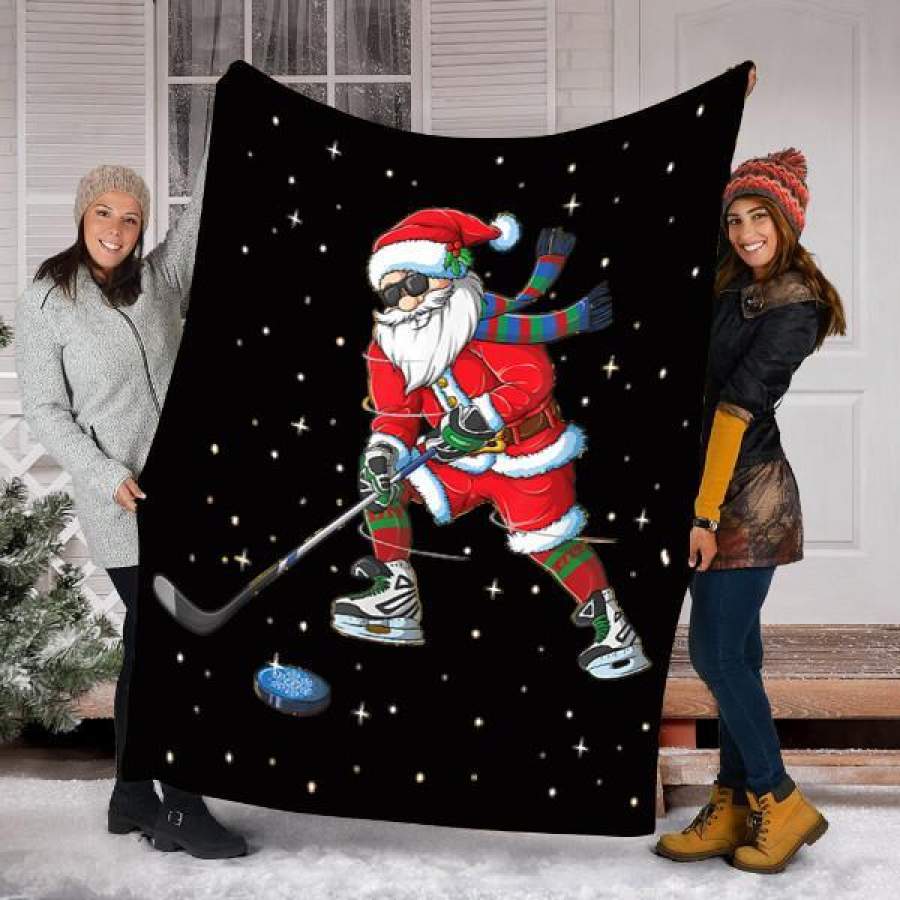 Custom Blanket Ice Hockey Blanket – Perfect Gift For Son – Fleece Blanket