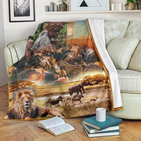 African Animals GS-CL-DT0304 Fleece Blanket