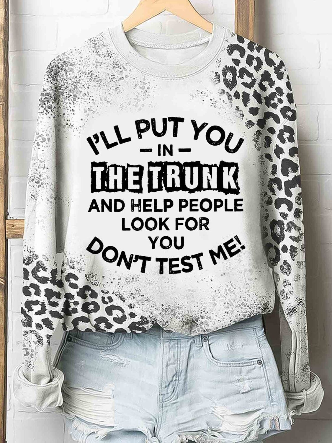 Put You In The Trunk And Help People Tshirt 3D Hoodie – Leopard Funny Shirt All Over Print For Women Men