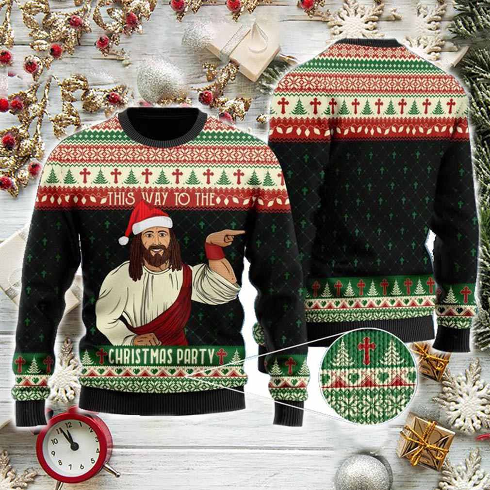 This Way To The Christmas Party Ugly Christmas Sweater | Unisex | Adult | Us3275