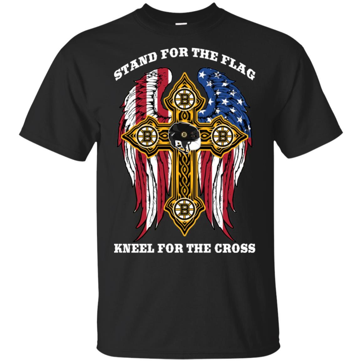 Stand For The Flag Kneel For The Cross Boston Bruins Tshirt For Fans